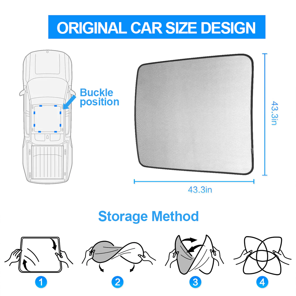 Sunshade for Rivian R1T Roof