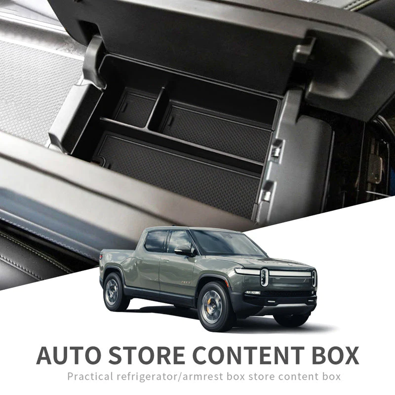 Center Console Storage Box for Rivian R1T & R1S