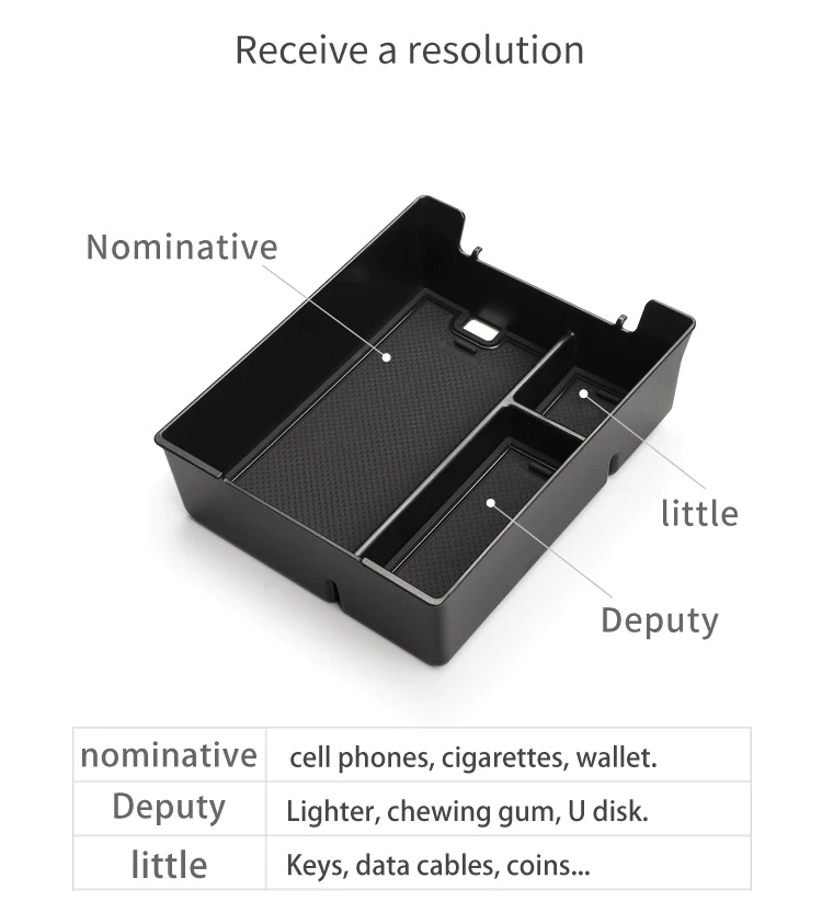 Center Console Storage Box for Rivian R1T & R1S