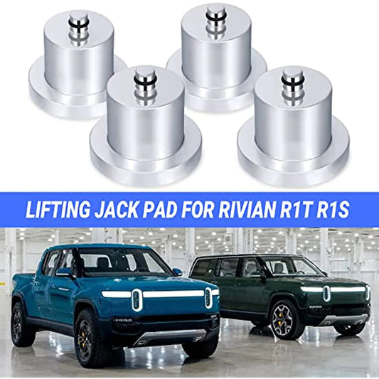 Aluminum Jack Stand Pad Pucks for Rivian R1T & R1S